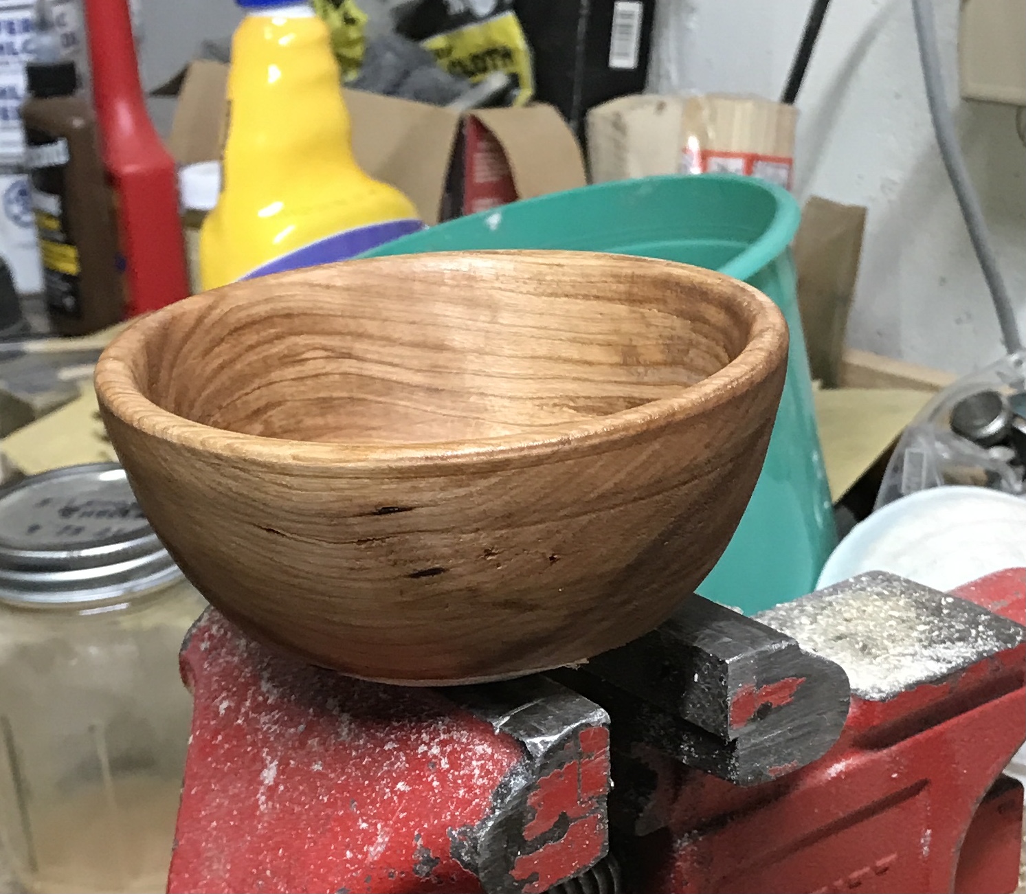 Turned bowl to catch marbles